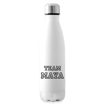 TEAM MAYA Hundename Hündin TeamTrikot - Isolierflasche - Weiß - Rechts
