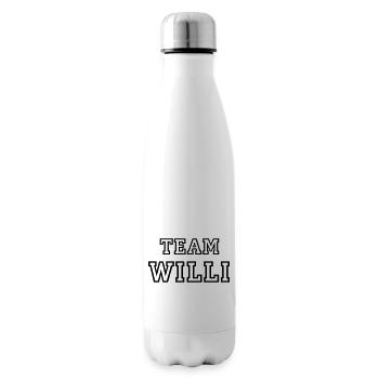 TEAM WILLI Hundename Rüde TeamTrikot - Isolierflasche - Weiß - Rechts