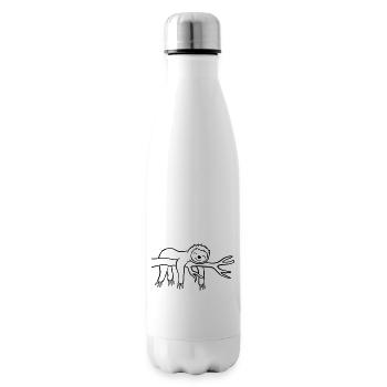 Müdes hängendes Faultier - Isolierflasche - Weiß - Rechts