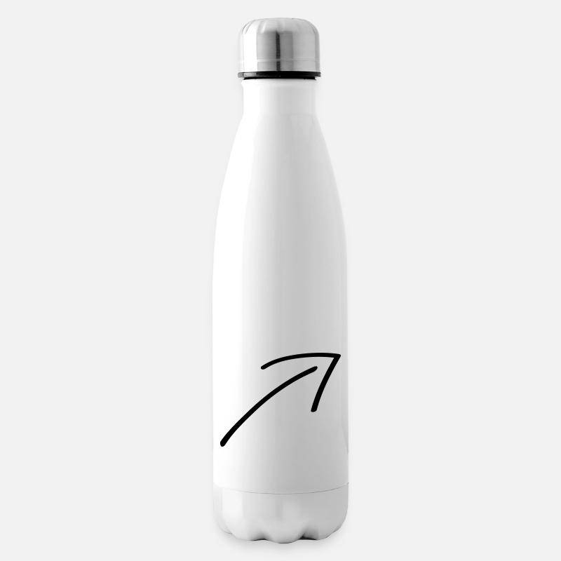 Pfeil - Isolierflasche - Weiß
