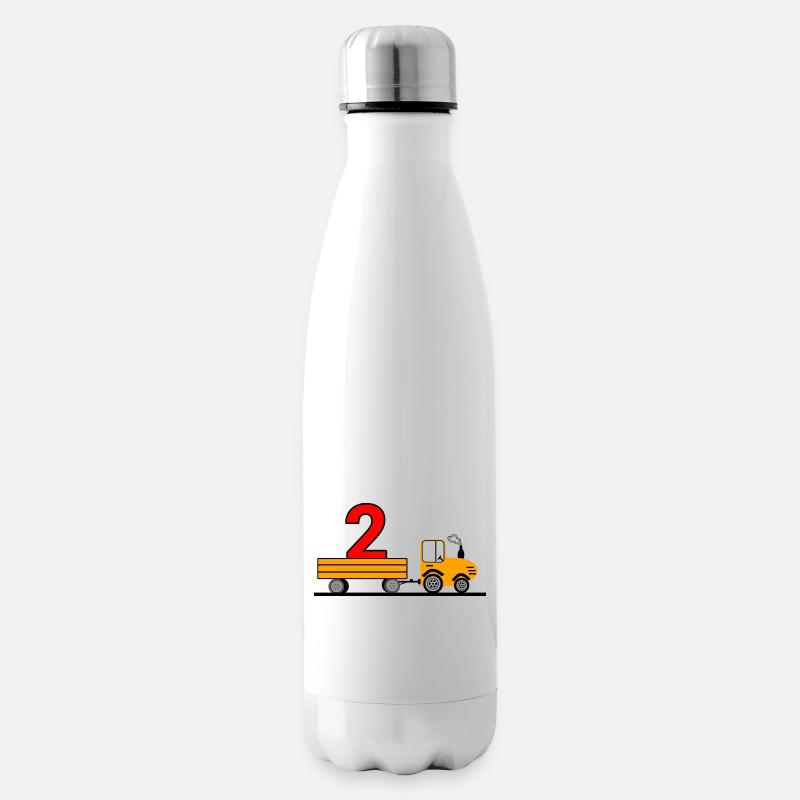 Tractor - Insulated Water Bottle - white