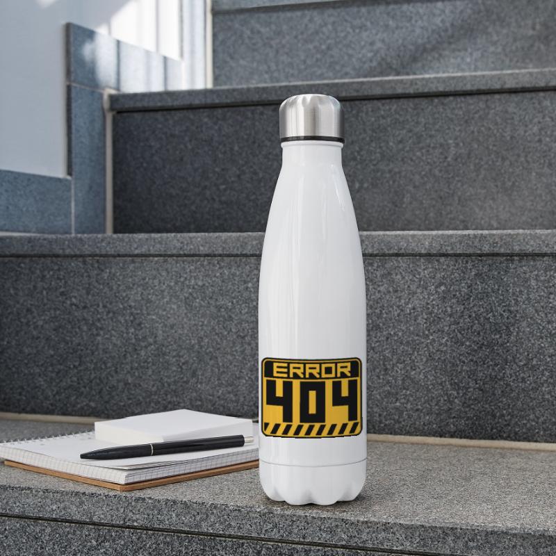 Error 404 Shield Warning Insulated Water Bottle