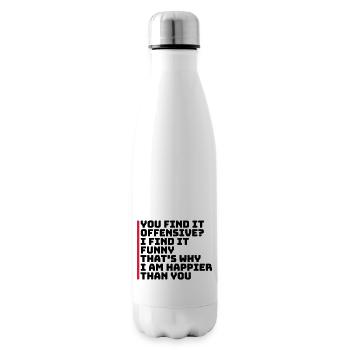 You find it offensive - Isolierflasche - Weiß - Rechts