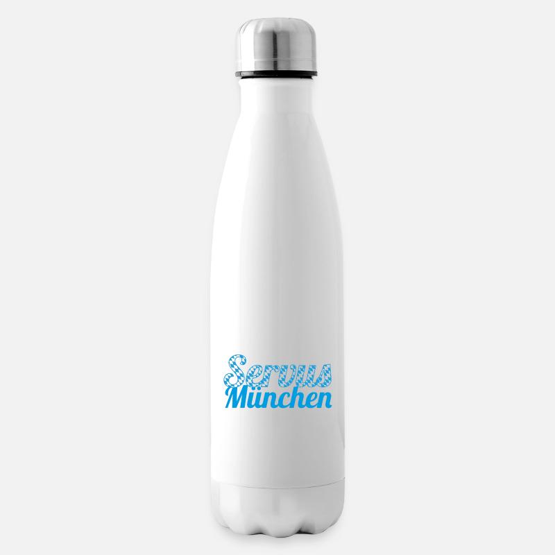 Servus München - Isolierflasche - Weiß