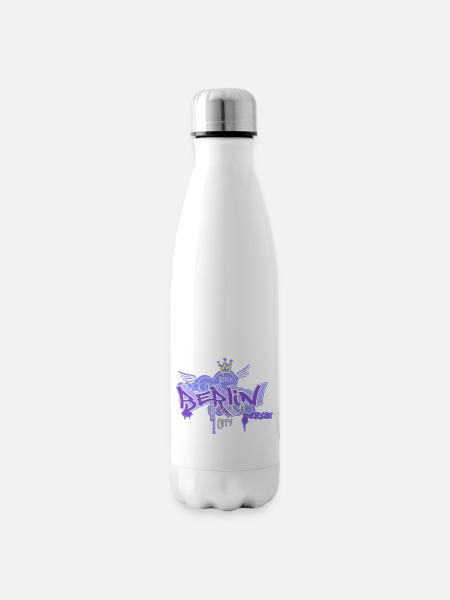 Berlin Graffiti - Isolierflasche - Weiß