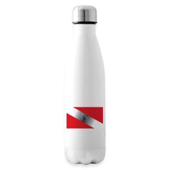 Flagg de plongée - Bouteille isotherme - blanc - Droite