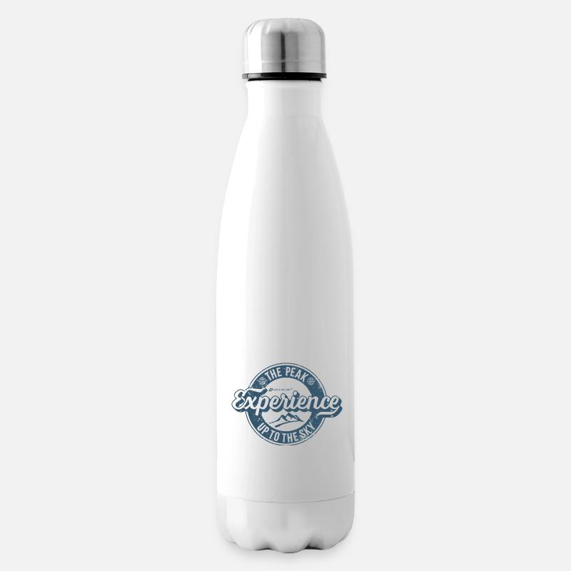 Label rétro Peak Experience - Bouteille isotherme - blanc