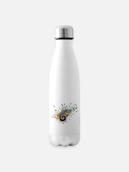 Musik-Wahnsinn - Isolierflasche - Weiß