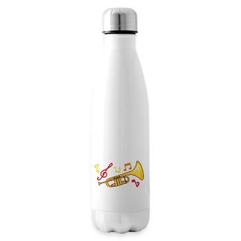Crazy Euphonium Lady - Isolierflasche - Weiß - Rechts