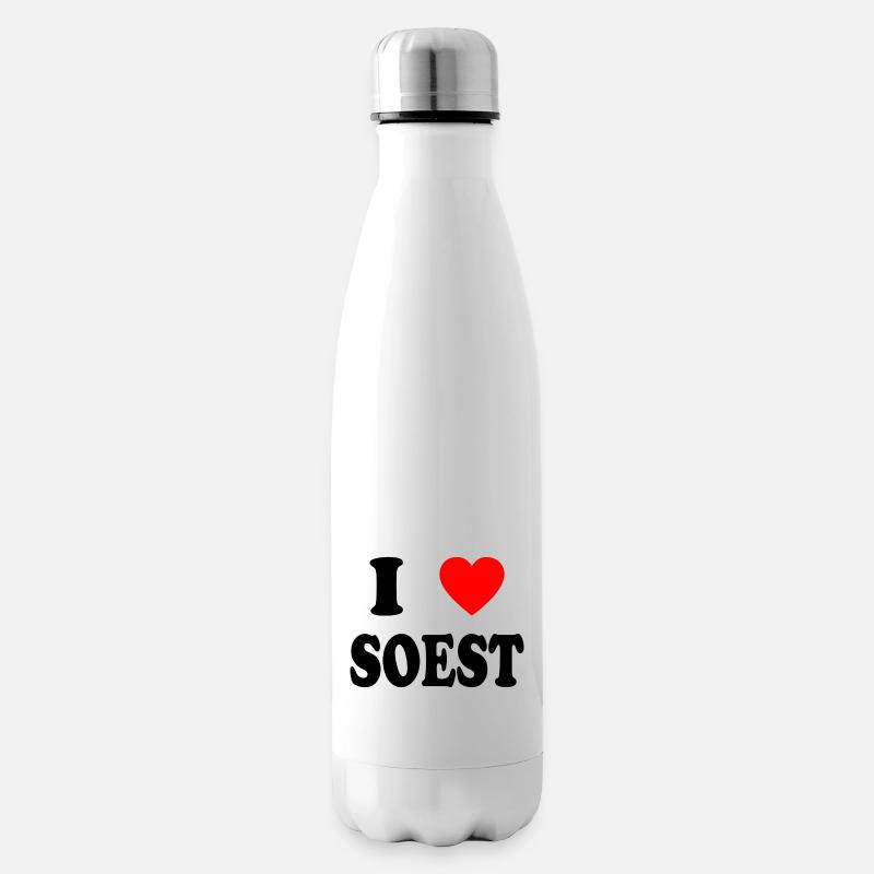 I love Soest - Isolierflasche - Weiß