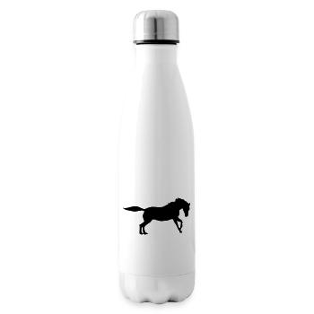 cheval - Bouteille isotherme - blanc - Droite