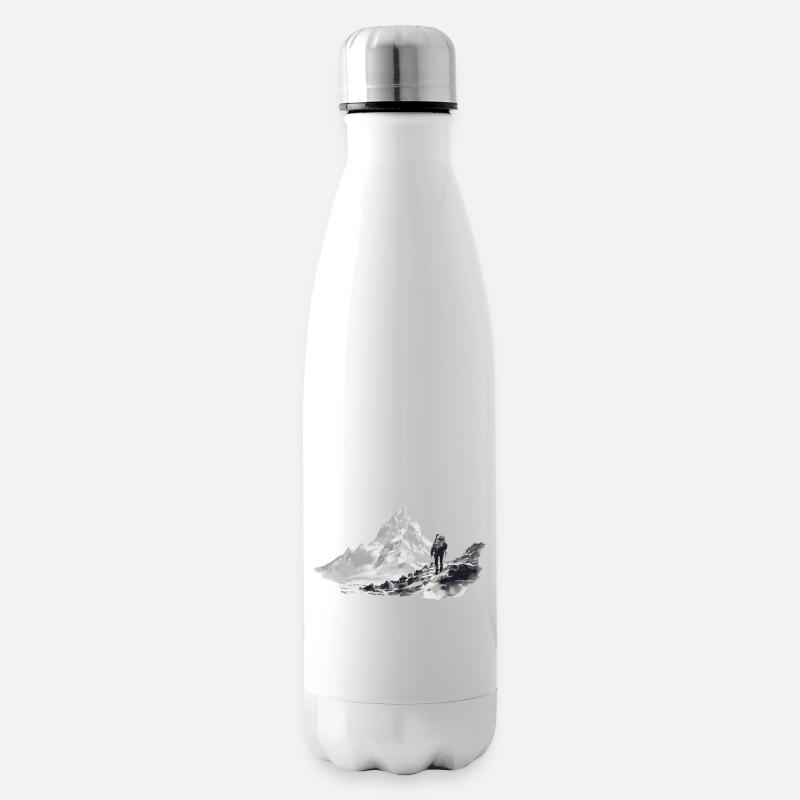Blick auf das Unzugängliche - Isolierflasche - Weiß