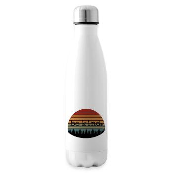 be kind - Insulated Water Bottle - white - Right