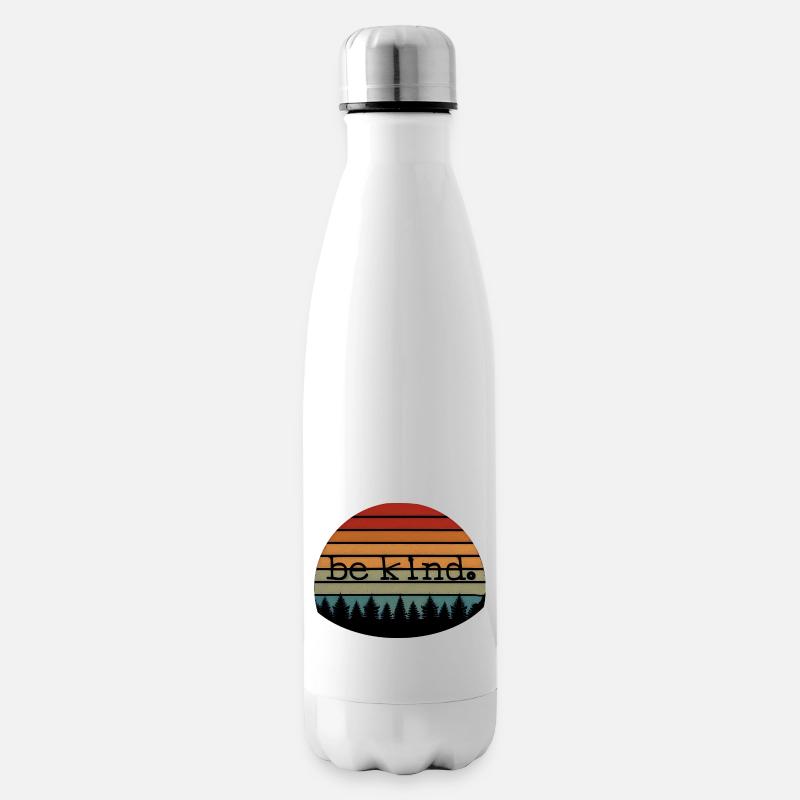 freundlich sein - Isolierflasche - Weiß