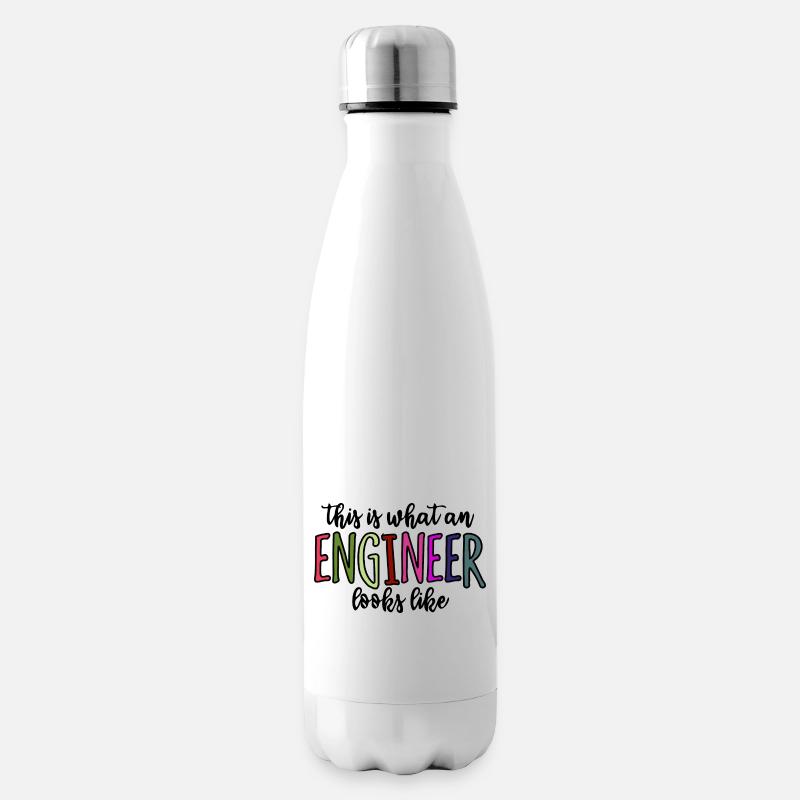 So sieht ein Ingenieur aus - Isolierflasche - Weiß