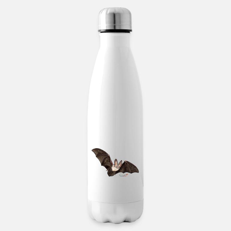 Mausohr, eine Fledermaus - Isolierflasche - Weiß