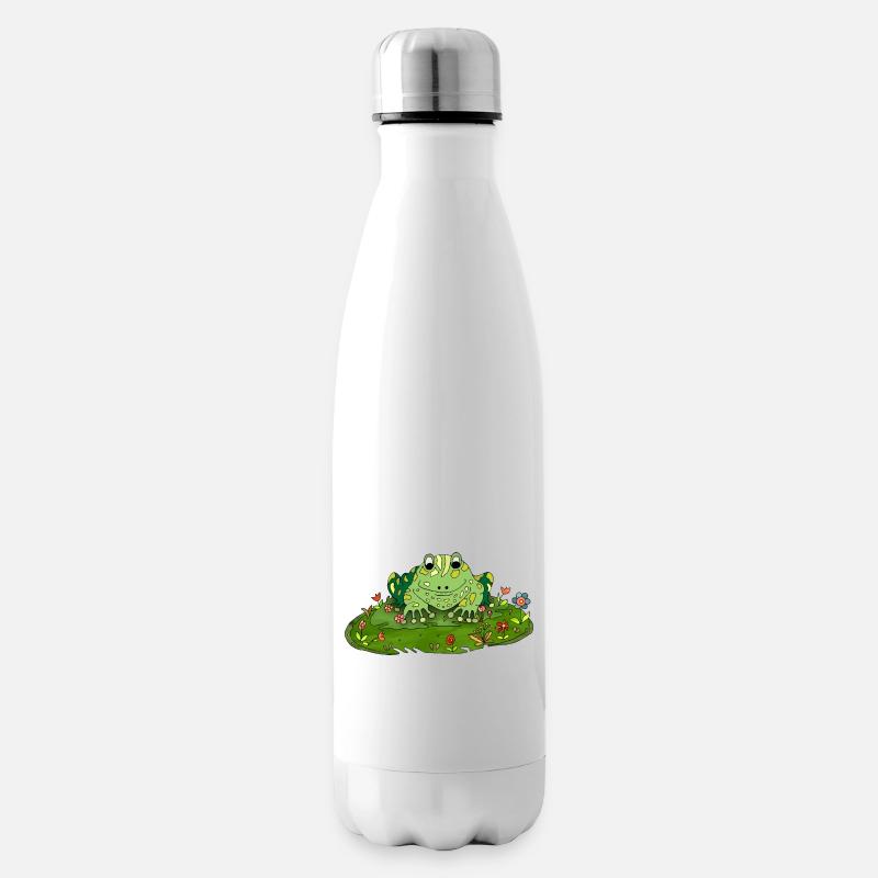 Frog - Insulated Water Bottle - white