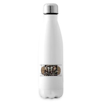 Elefantensymmetrie - Isolierflasche - Weiß - Rechts