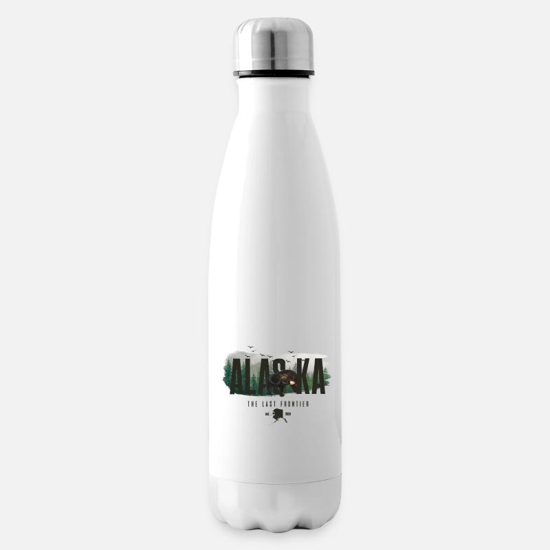 Alaska The Last Frontier - Bouteille isotherme - blanc