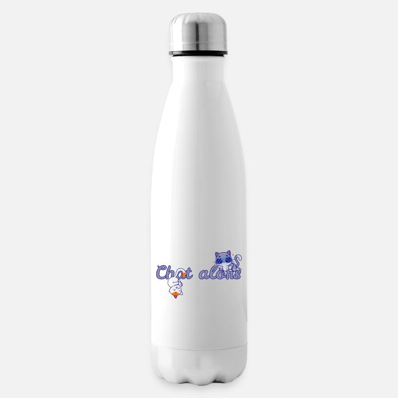 Chatten Sie dann - Isolierflasche - Weiß