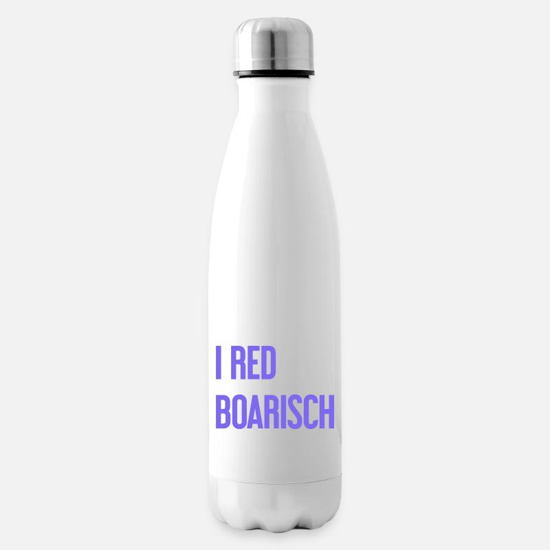 I red boarisch - Isolierflasche - Weiß