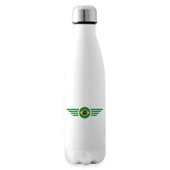 T-shirt design de style brésilien - Bouteille isotherme - blanc - Droite