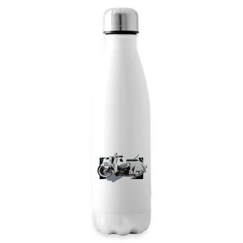 Schwalbe (camouflage) // Illustration - Isolierflasche - Weiß - Rechts