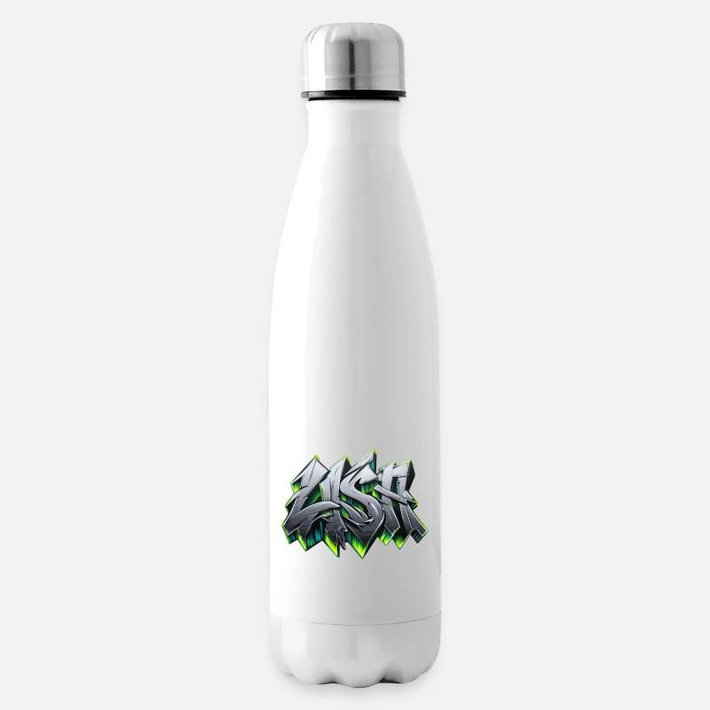 Lisa name graffiti - Isolierflasche - Weiß