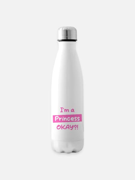 I'm an OKAY Princess - Insulated Water Bottle - white