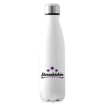 Tablier de cuisine chef étoilé - Bouteille isotherme - blanc - Droite