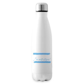 Im not antisocial Im antistupid Design - Insulated Water Bottle - white - Right