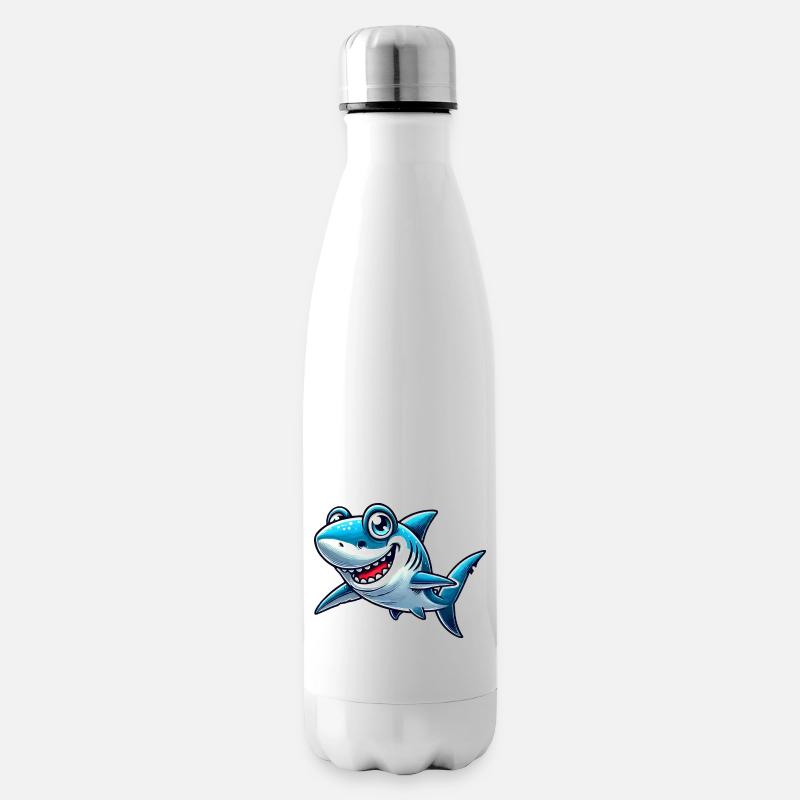 hai shark comic - Isolierflasche - Weiß