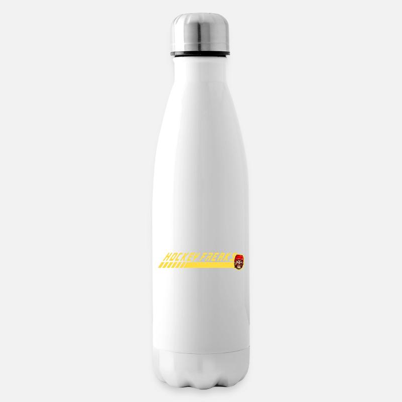 Hockey Freaks Maskottchen Rush - Isolierflasche - Weiß