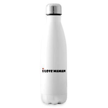 I LOVE MOM. MAMA ADORED. MAMMA. MOTHER'S DAY. - Insulated Water Bottle - white - Right