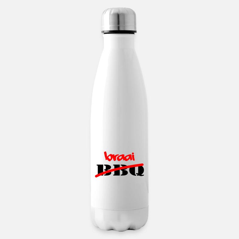 Braai Nicht Grill - Isolierflasche - Weiß