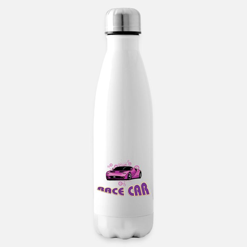 Voiture de course - Bouteille isotherme - blanc