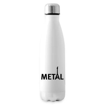 metallic - Isolierflasche - Weiß - Rechts