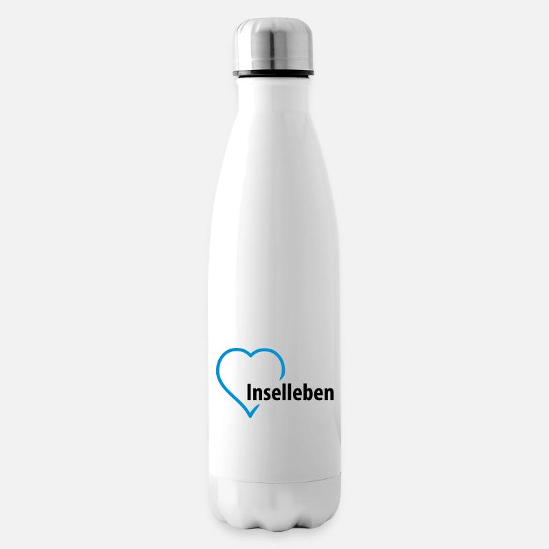 inselleben__f2 - Isolierflasche - Weiß