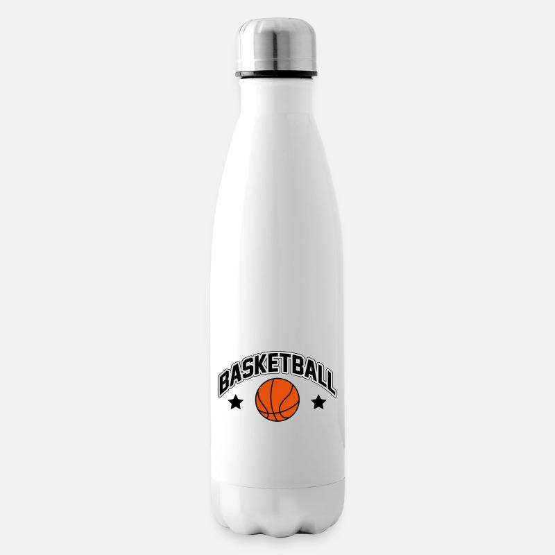Basketball - Isolierflasche - Weiß