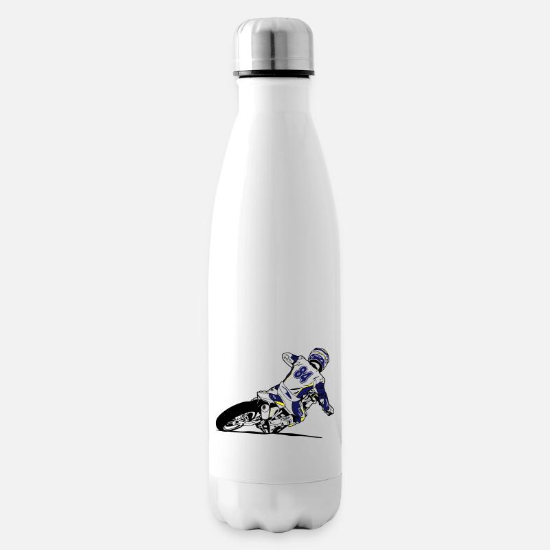 Supermoto - Isolierflasche - Weiß