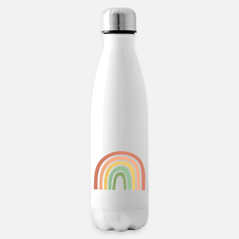Regenbogen LGBT - Isolierflasche - Weiß
