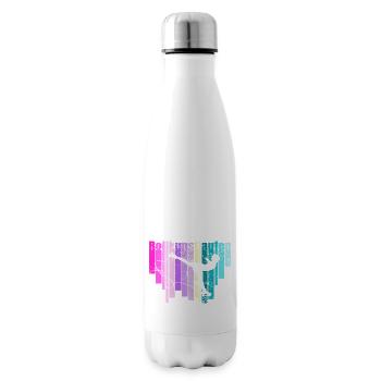 Rollkunstlaufen, Rollkunstläuferin in Flieger - Isolierflasche - Weiß - Rechts
