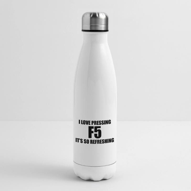 I love pressing Programming Computer Science Gift Insulated Water Bottle