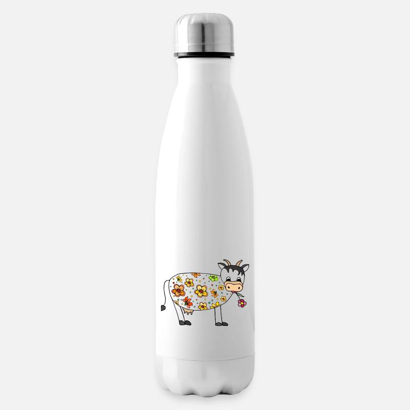 Vache - Bouteille isotherme - blanc
