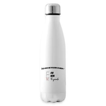 Pas du matin - Bouteille isotherme - blanc - Droite