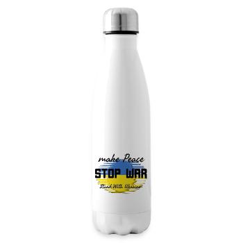 Make peace Stop War - Bouteille isotherme - blanc - Droite
