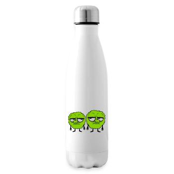 2 Monsters Roll Eyes - Insulated Water Bottle - white - Right