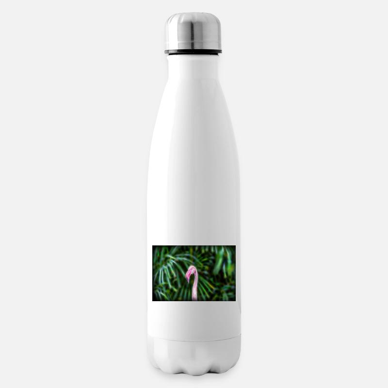 Fractalius Flamingo - Bouteille isotherme - blanc