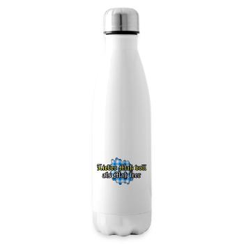 Lieber Maßvoll als Maß leer - Isolierflasche - Weiß - Rechts