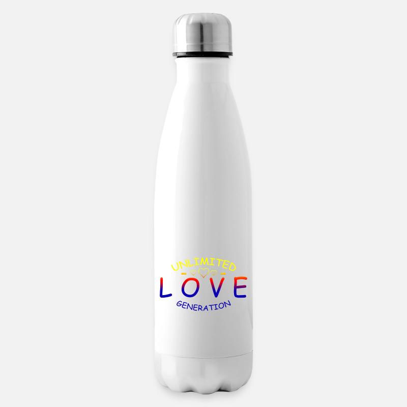 Liebe Unlimited rainbow - Isolierflasche - Weiß